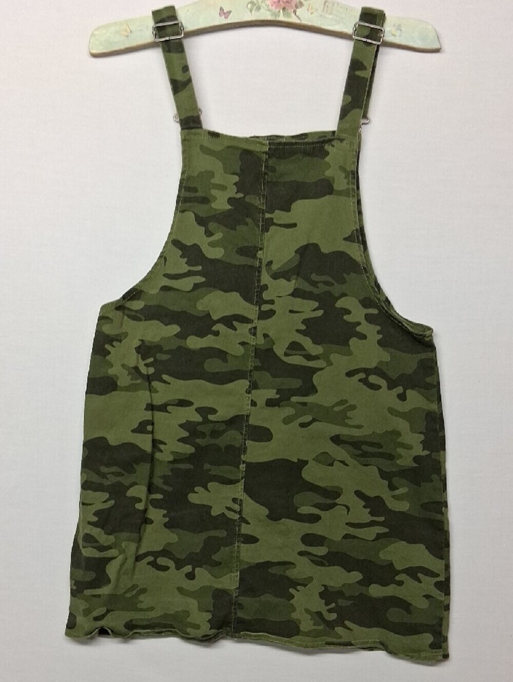 Tinseltown Olive Green Camo Overall Dress - Picture 7 of 8